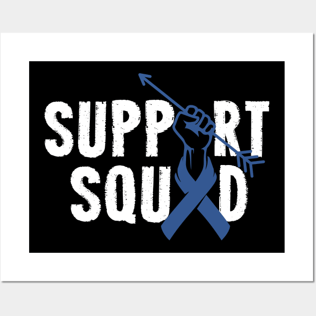 Cancer support Ribbon squad Wall Art by ArtedPool